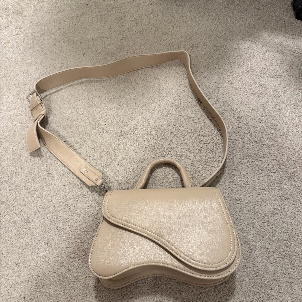 BCBGMAXAZRIA Cream Women's Shoulder Bag